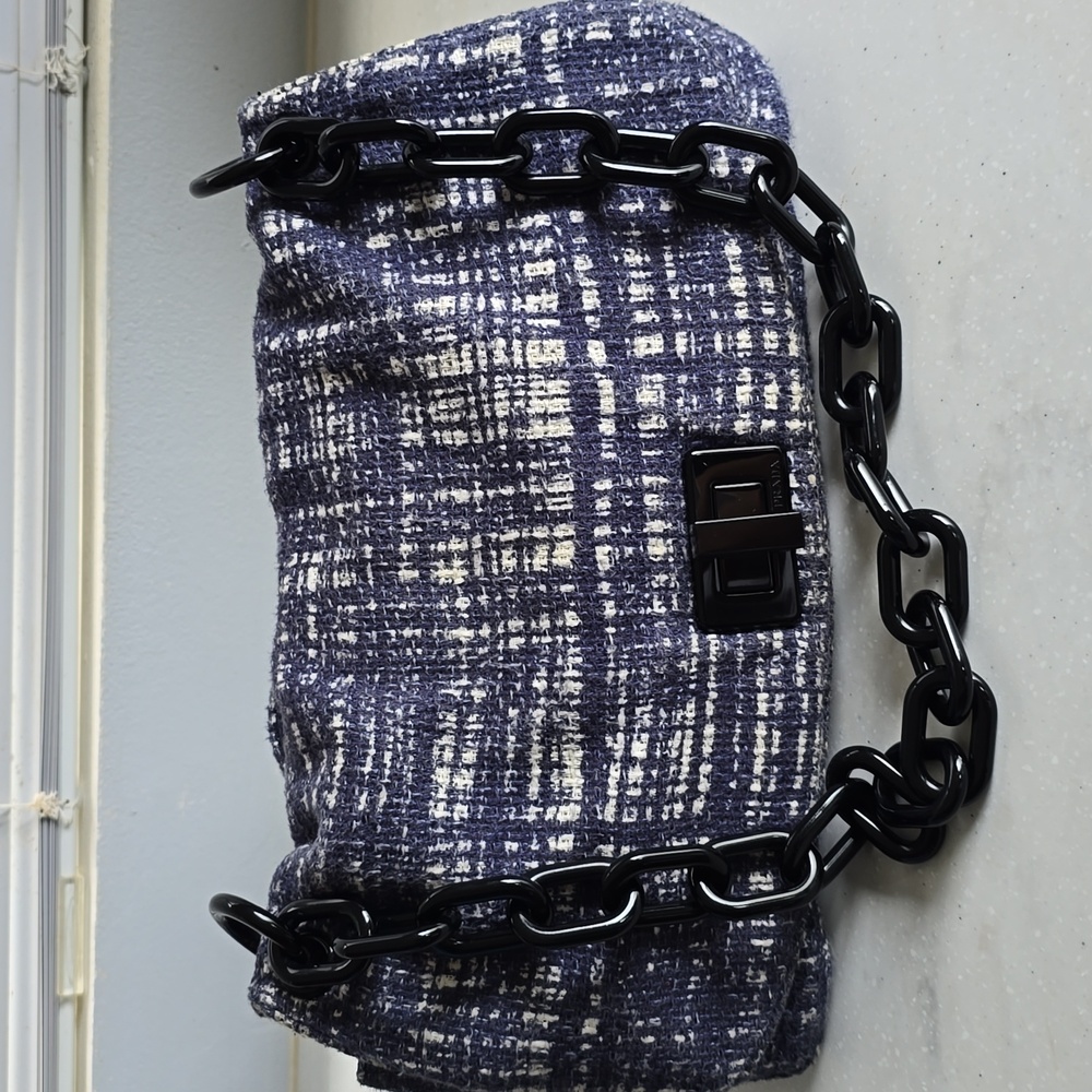 Prada Tela tweed blue medium size